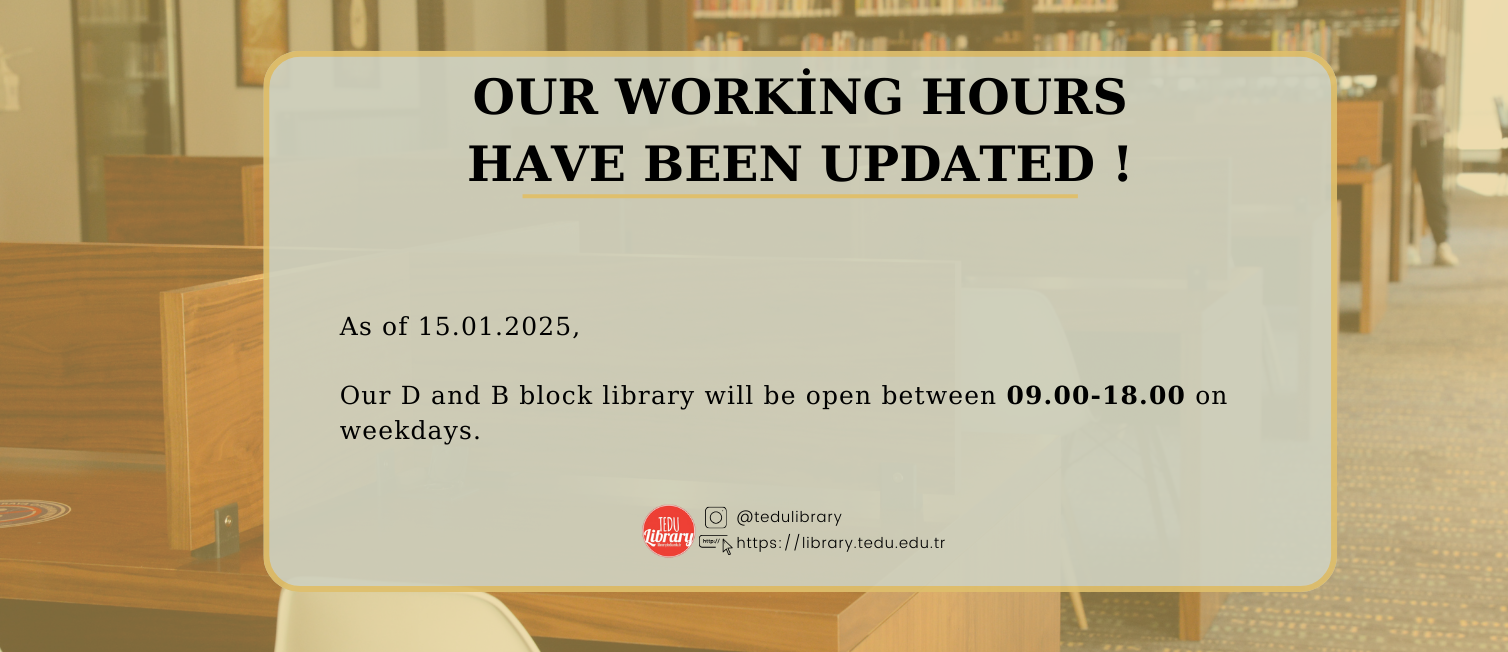  OUR WORKING HOURS-15.01.2025