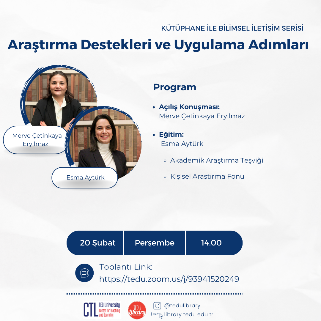 Araştırma Destekleri ve Uygulama Adımları eğitimi