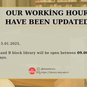  OUR WORKING HOURS-15.01.2025