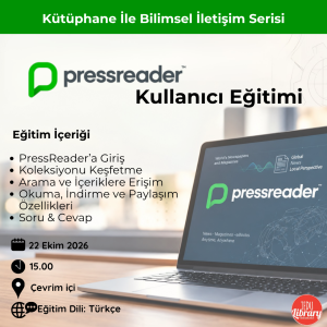 PressReader Çevrim İçi Kullanıcı Eğitimi 