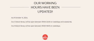 OUR WORKING HOURS 